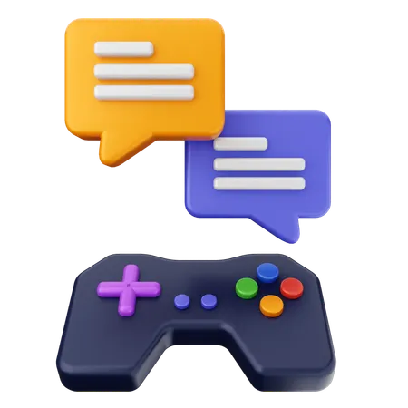 Gaming Chat  3D Icon