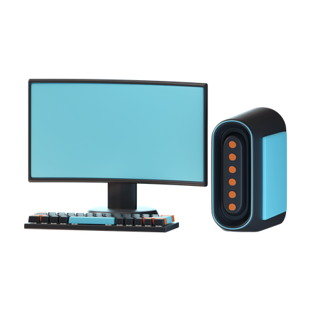 Gaming Computer  3D Icon