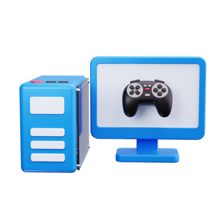 Gaming computer  3D Icon