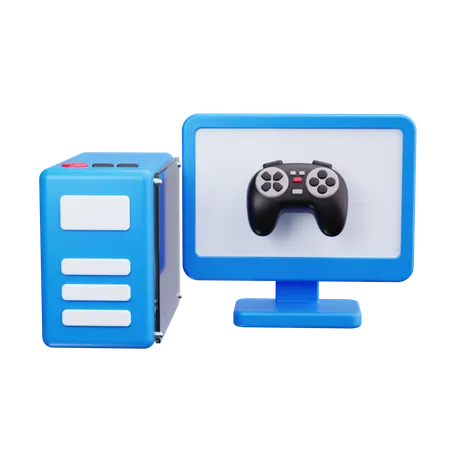 Gaming computer  3D Icon