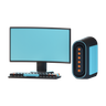 gaming computer 3d logo