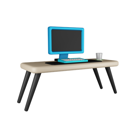 Gaming Desk  3D Icon