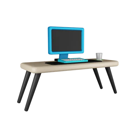 Gaming Desk  3D Icon