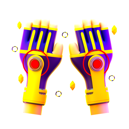 Gaming gloves  3D Icon