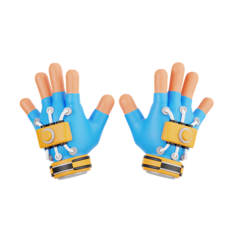 Gaming Gloves  3D Icon