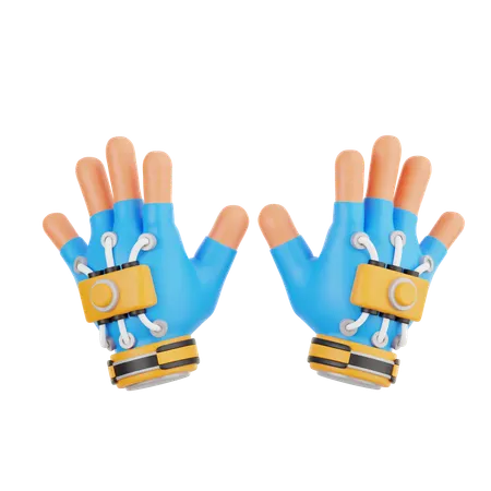 Gaming Gloves  3D Icon