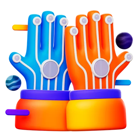 Gaming Gloves  3D Icon