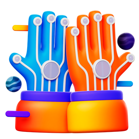 Gaming Gloves  3D Icon