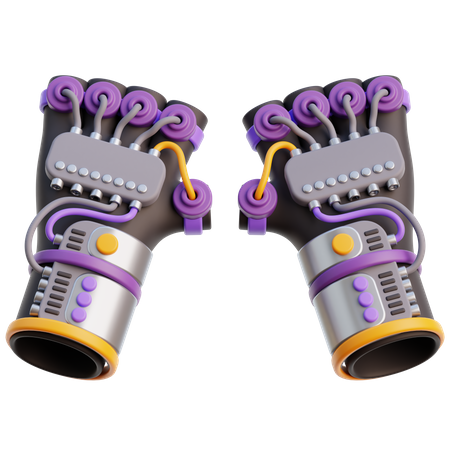 Gaming Gloves Controller  3D Icon