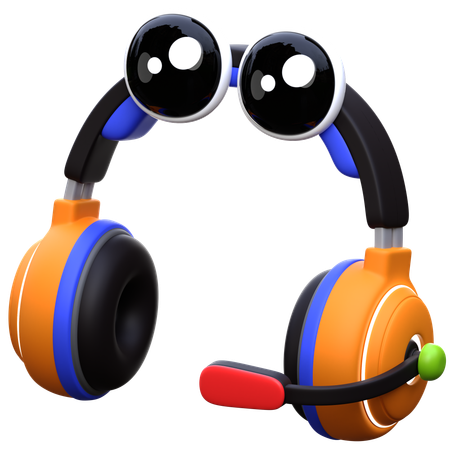 Gaming Headphone  3D Icon