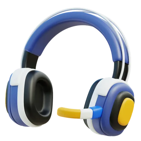 Gaming Headphone  3D Icon