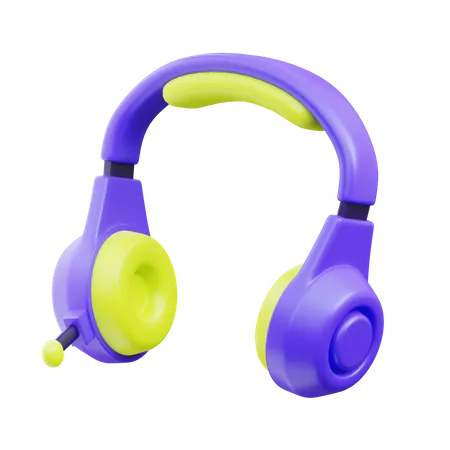 Gaming headphone  3D Icon