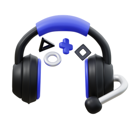 Gaming Headphone  3D Icon