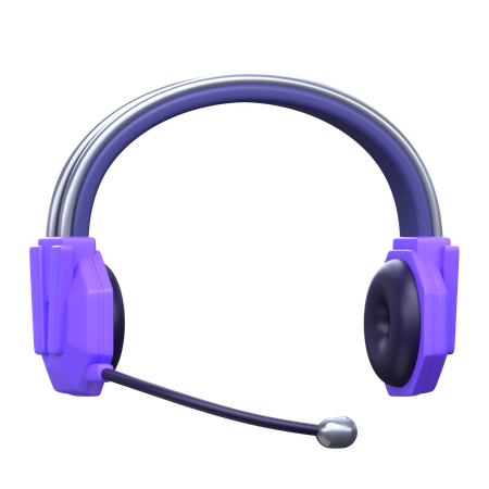 Gaming Headphone  3D Icon