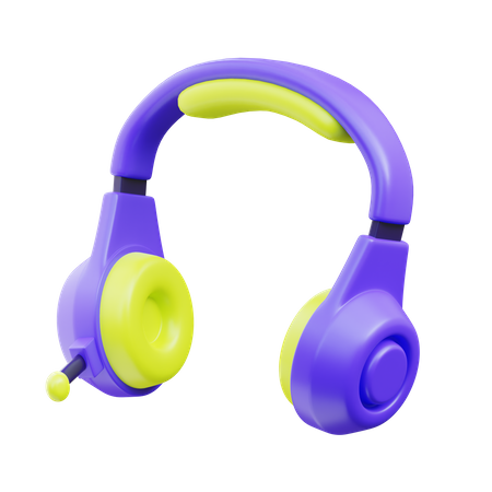 Gaming headphone  3D Icon