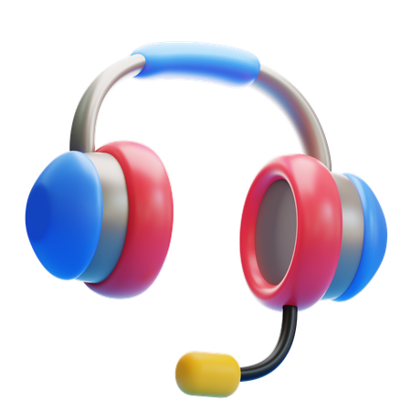 Gaming Headphone  3D Icon