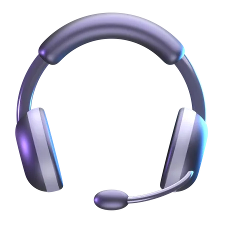 Gaming Headphone  3D Illustration