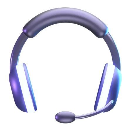 Gaming Headphone  3D Illustration