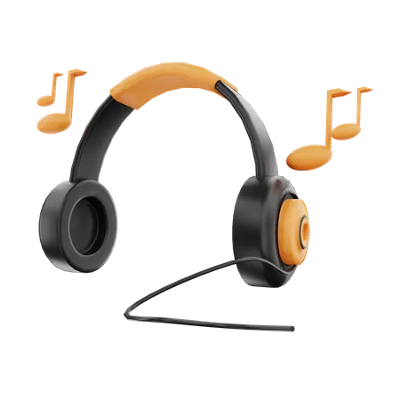 3 D Render Music Headphone Illustration 3D Icon