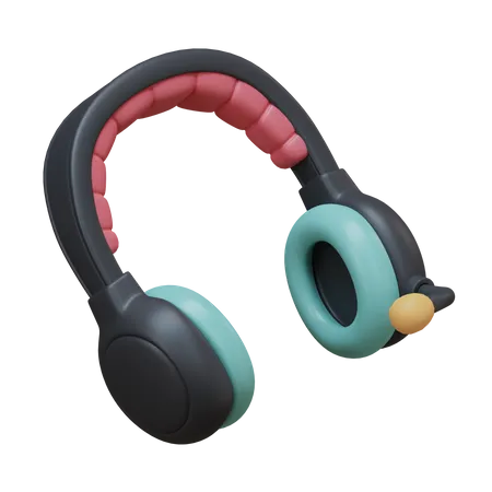 Gaming Headphones  3D Illustration