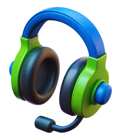 Gaming-Headset  3D Icon