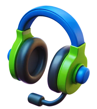 Gaming Headset  3D Icon