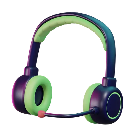 Gaming Headset  3D Icon