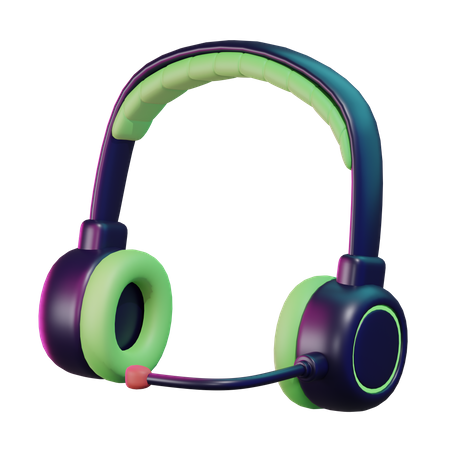 Gaming Headset  3D Icon