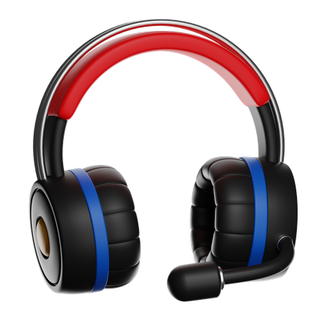 Gaming Headset With Microphone  3D Icon