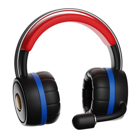 Gaming Headset With Microphone  3D Icon