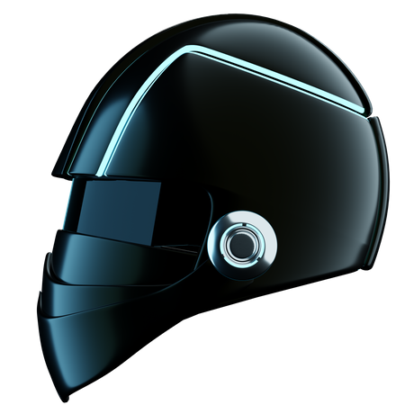 Gaming helmet 3D Illustration