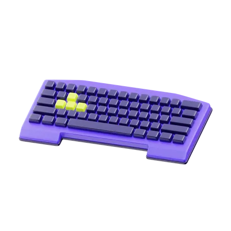 Gaming keyboard  3D Icon