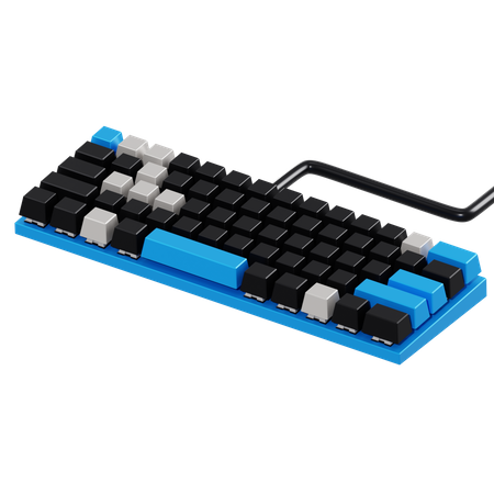 Gaming keyboard  3D Illustration