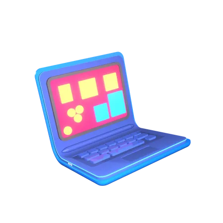 Gaming Laptop  3D Icon