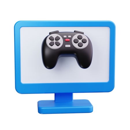 Gaming monitor  3D Icon