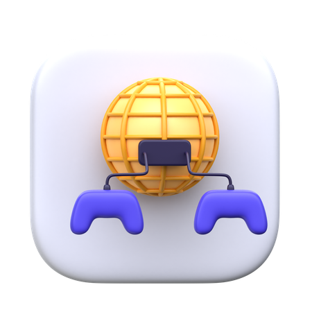 Gaming Network  3D Icon