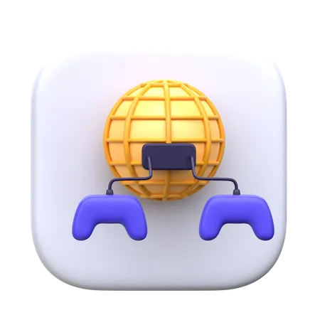 Gaming Network  3D Icon