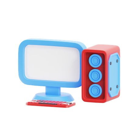 Gaming Pc  3D Icon