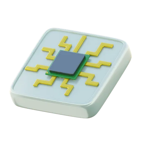Gaming Processor  3D Icon