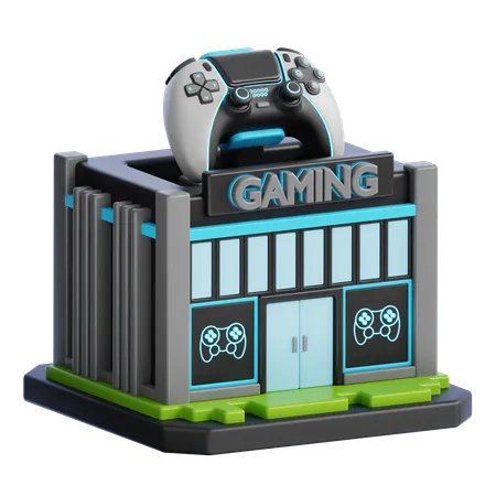 GAMING RENTAL BUILDING  3D Icon