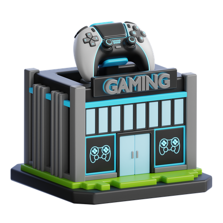 GAMING RENTAL BUILDING  3D Icon