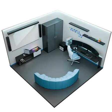 Gaming Room  3D Icon