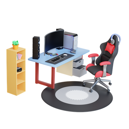 Gaming Setup  3D Icon