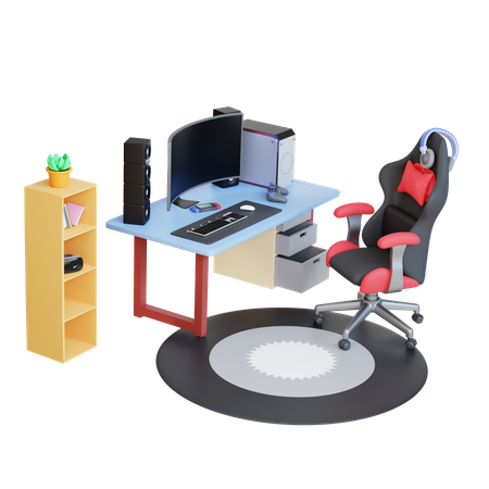 Gaming Setup 3D Icon