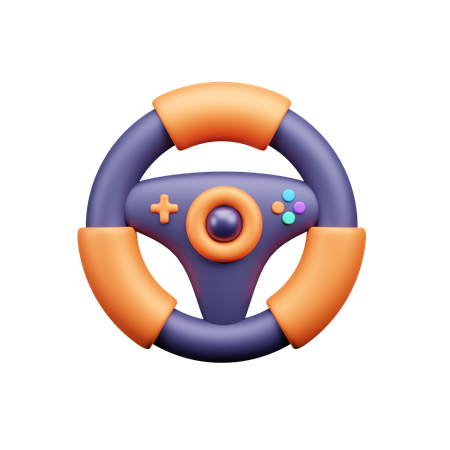 Gaming steering  3D Icon