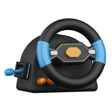 Gaming Steering Wheel  3D Icon
