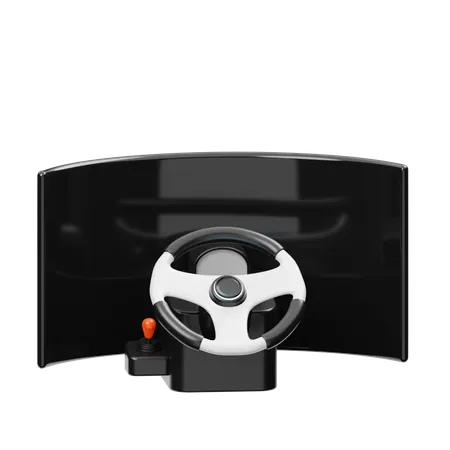 Gaming Steering Wheel  3D Icon