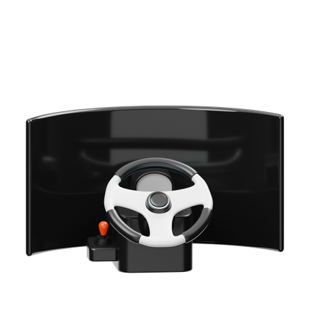 Gaming Steering Wheel  3D Icon