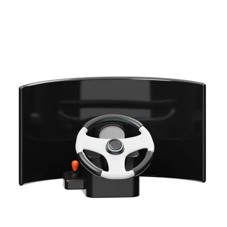 Gaming Steering Wheel  3D Icon