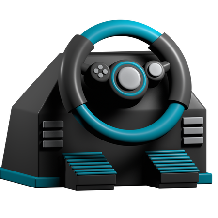 Gaming Steering Wheel  3D Icon